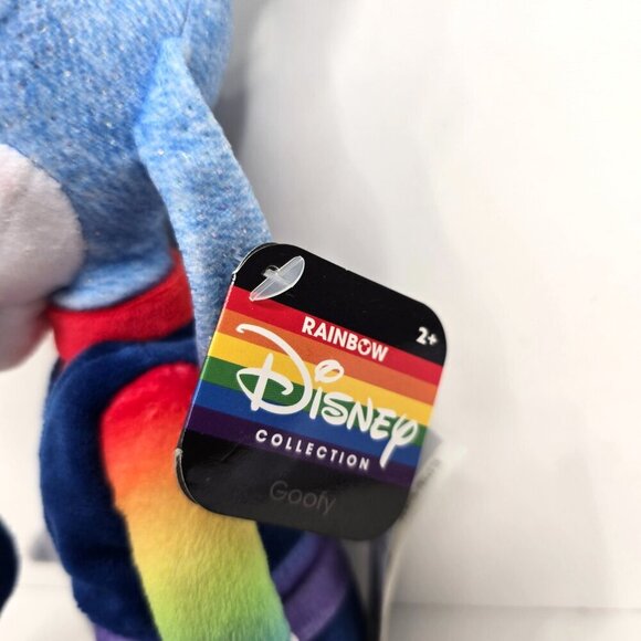 NWT Pluto Pride Blue Rainbow Sitting Plush 9" - Picture 3 of 7